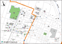 山形市内中心地図