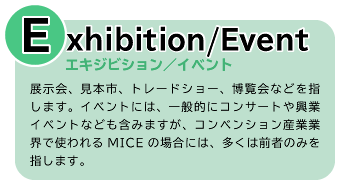 MICE[Exhibition/Eventとは]